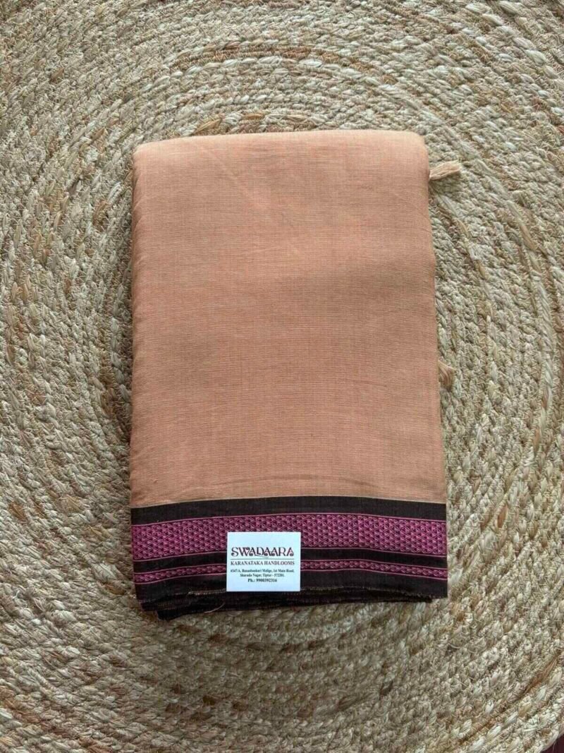 Natural Dyes Saree-Arecanut/Adike Chogaru