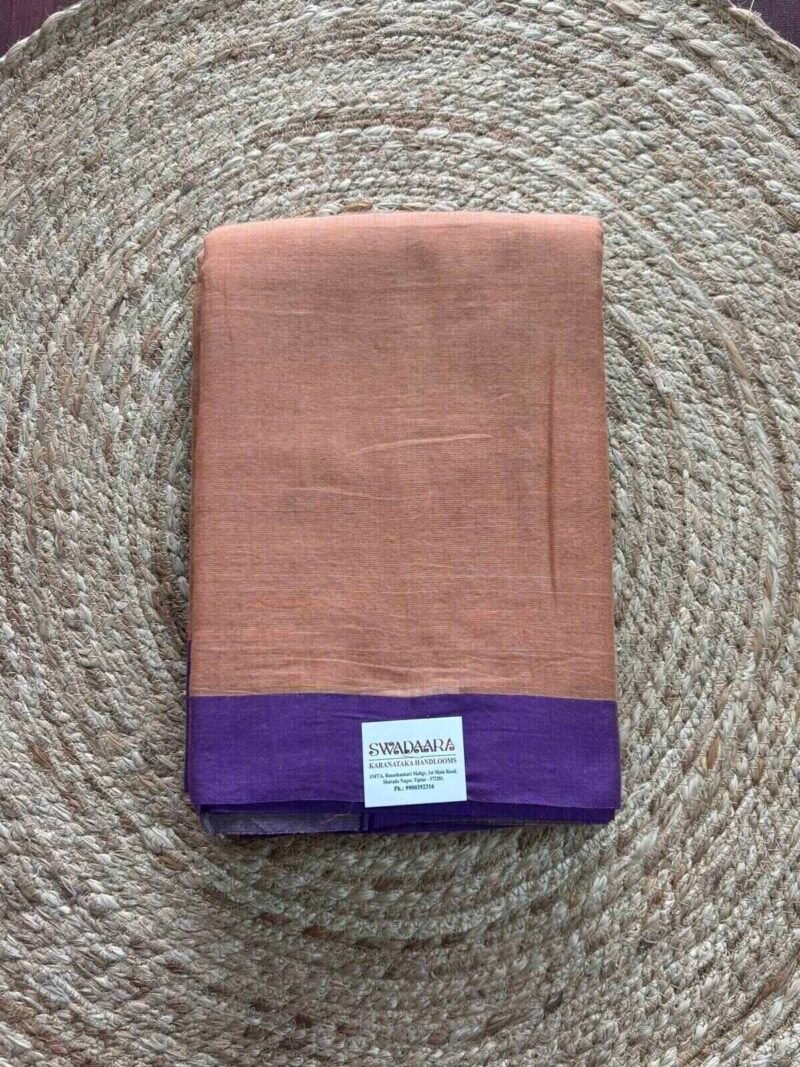 Natural Dyes Saree-Arecanut/Adike Chogaru