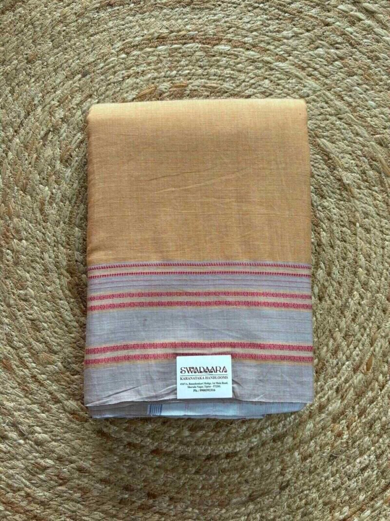 Natural Dyes Saree-Arecanut/Adike Chogaru