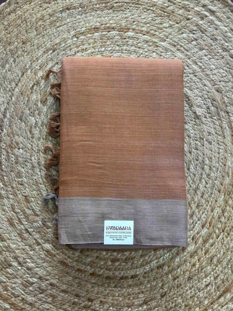 Natural Dyes Saree-Arecanut/Adike Chogaru
