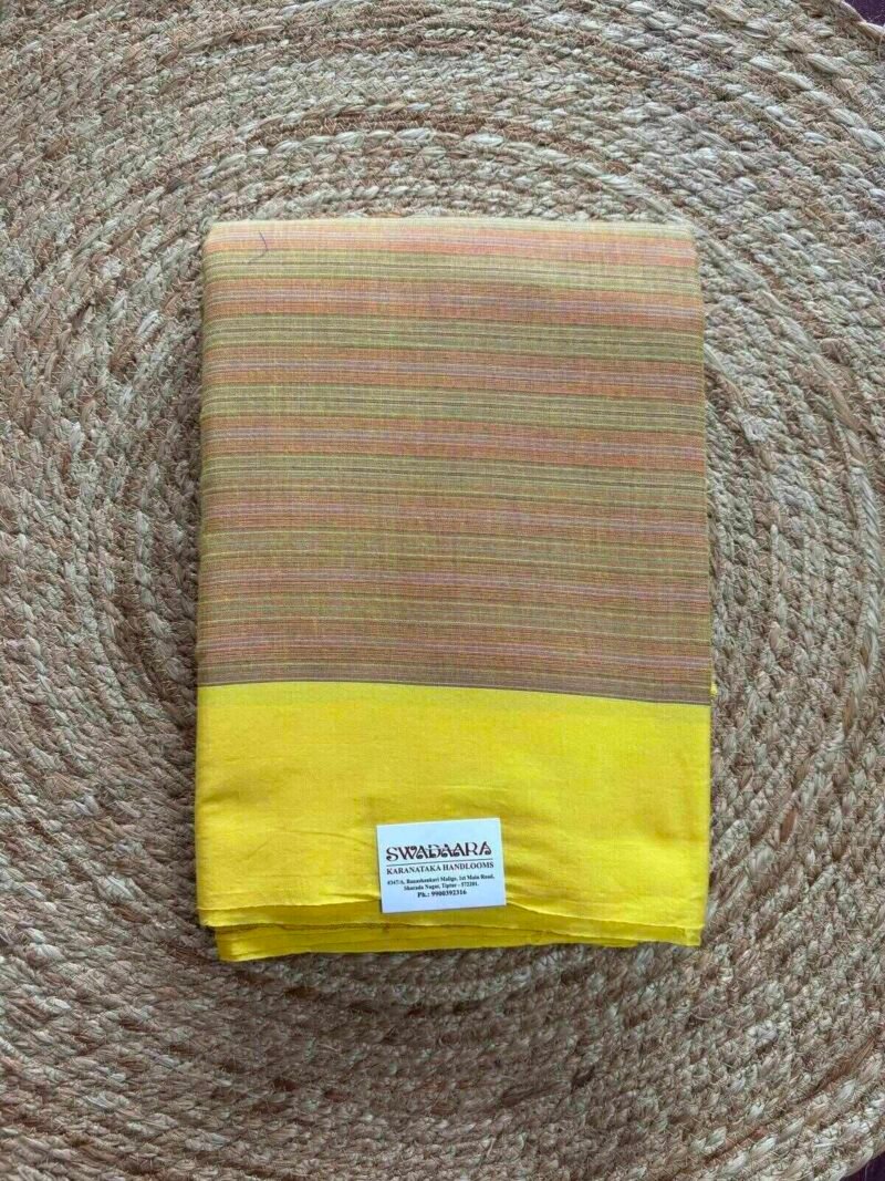Natural Dyes Saree-Arecanut/Adike Chogaru