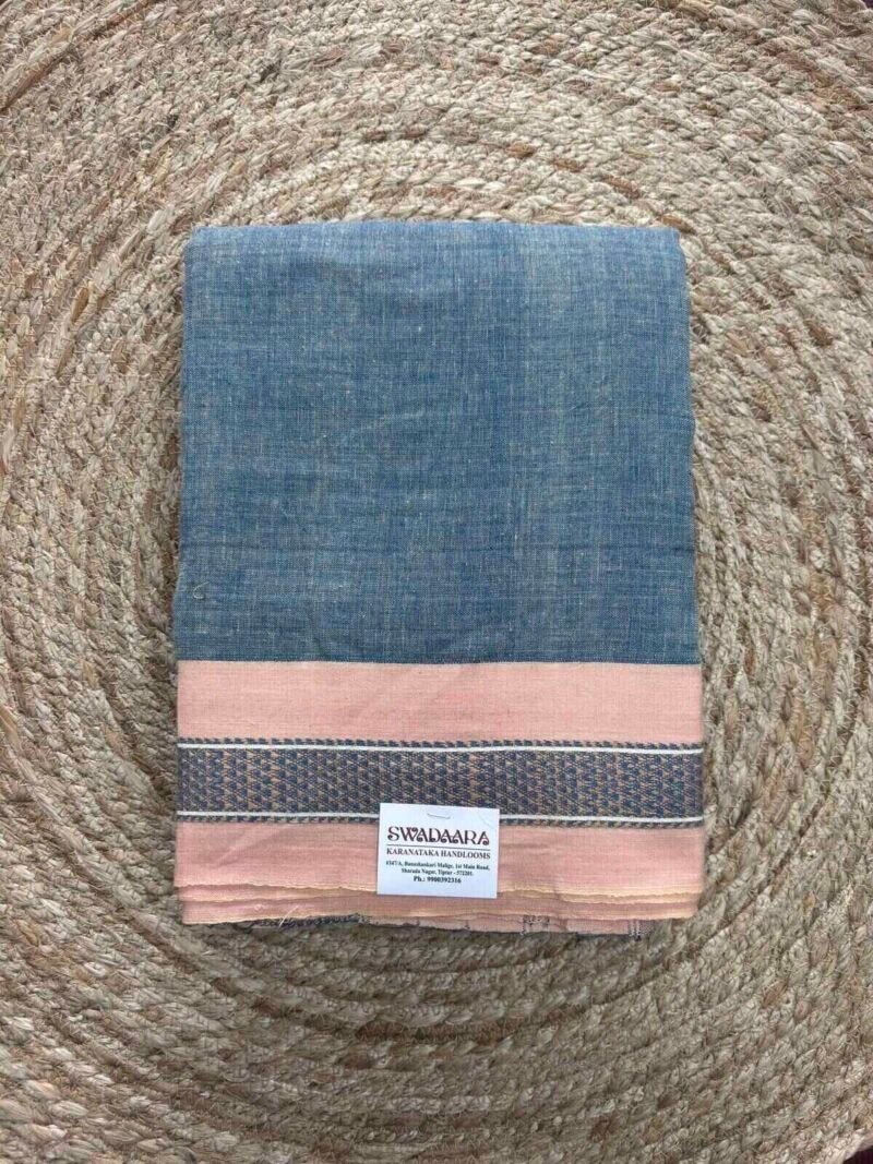 Natural Dyes-Indigo and Daalimbe Color Saree