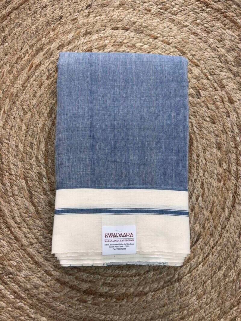 Natural Dyes-Indigo Color Saree
